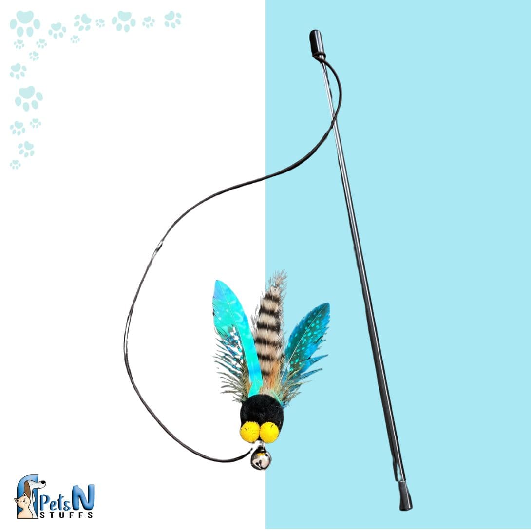 Insect Design Cat Stick Toy