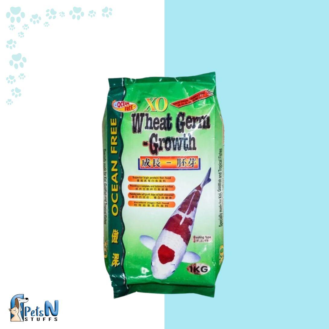 Ocean free XO Wheat Germ Growth Fish Food 1kg