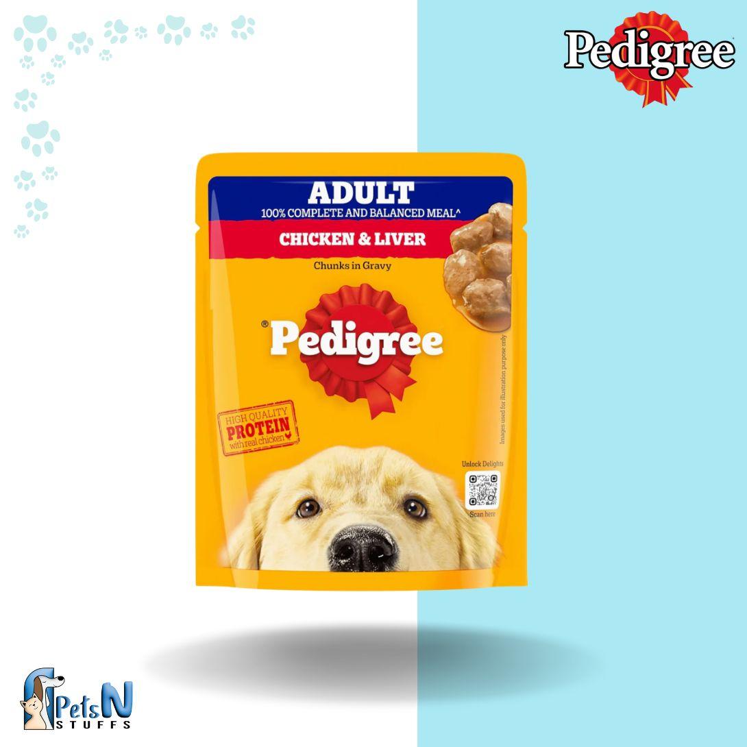 Pedigree Adult Dog Wet Food Chicken & Liver - 70g
