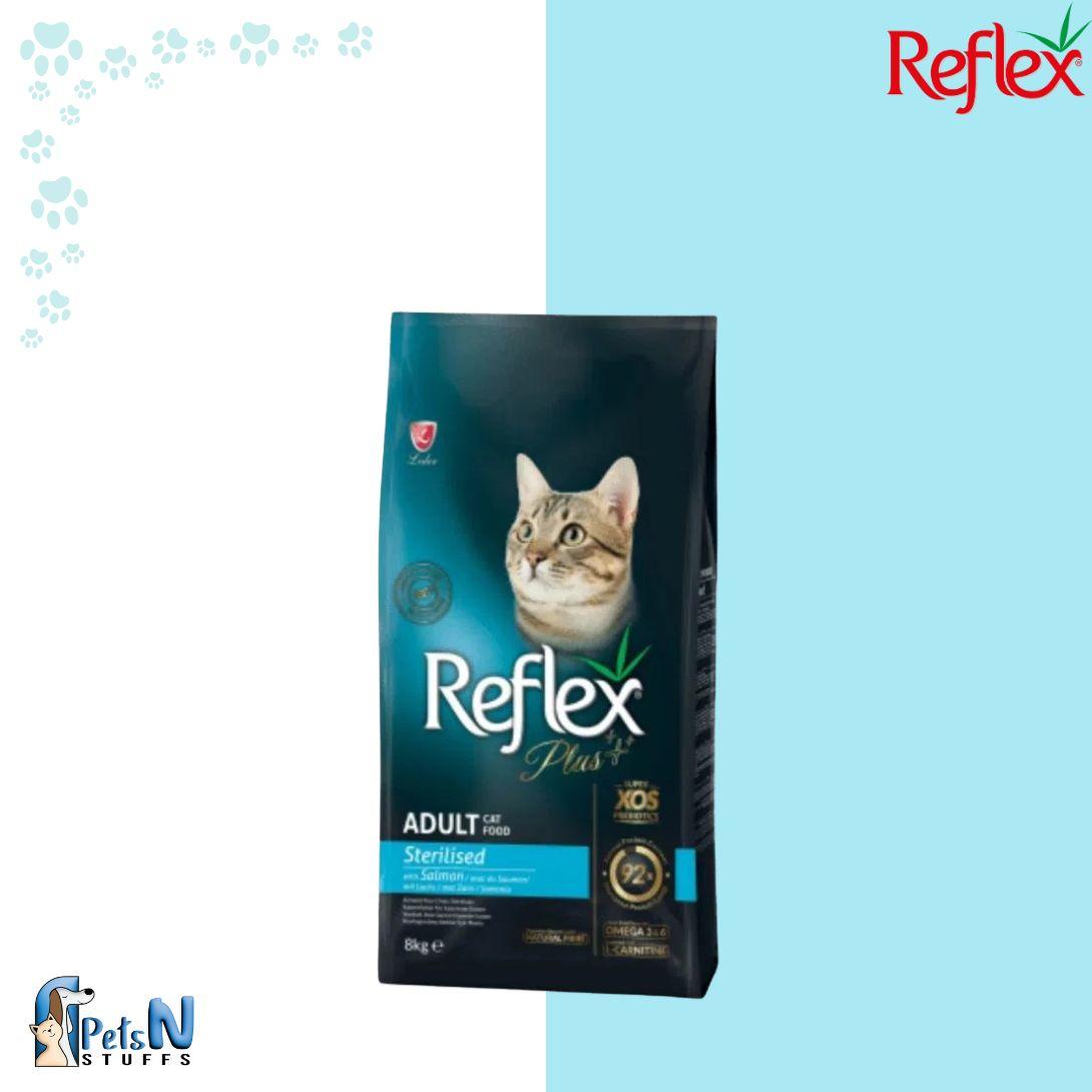 Reflex Plus Sterilised Adult Cat Food with Salmon 8KG