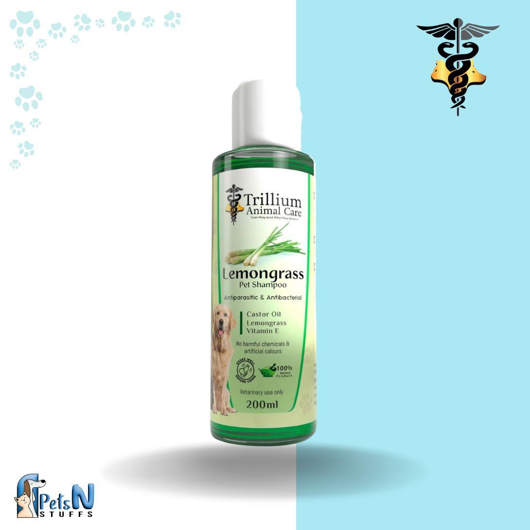 Trillium Animal Care Lemongrass Pet Shampoo 200mL