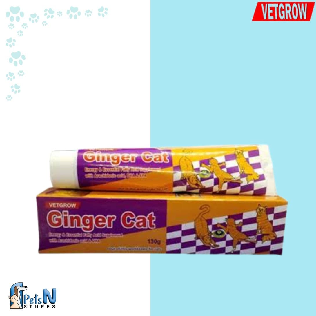 Vetgrow Ginger Cat Energy & Essential Supplement - 110g